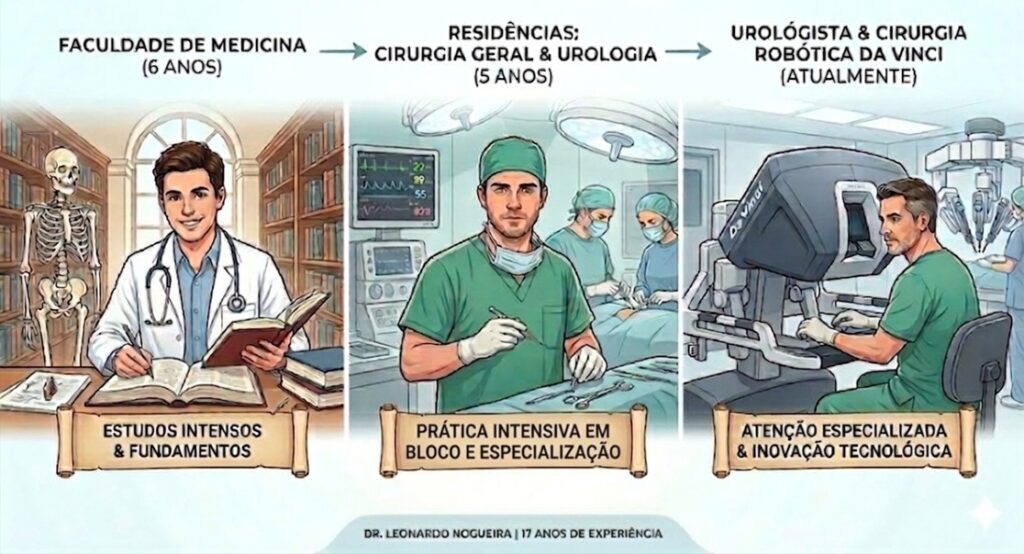 Da faculdade ao dias de hoje - Formação do urologista