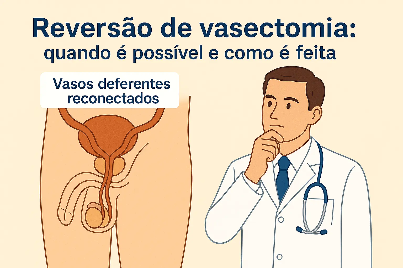 Reversao de vasectomia quando e possivel e como e feita